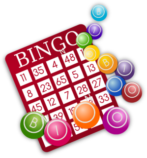 Bingo cards and balls