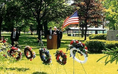 Memorial Day Ceremony at Champaign Park in Allen Park, Michigan